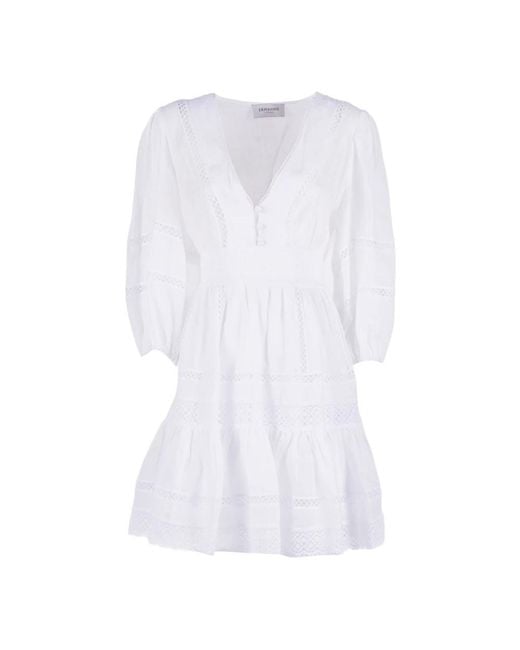 Ermanno Scervino White Short Dresses