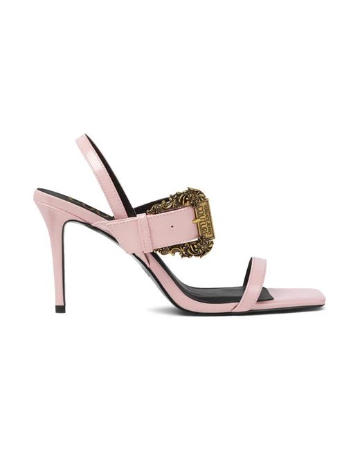 Versace Jeans Couture Pink High Heel Sandals