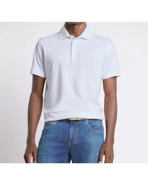 Fay White Polo Shirts for men