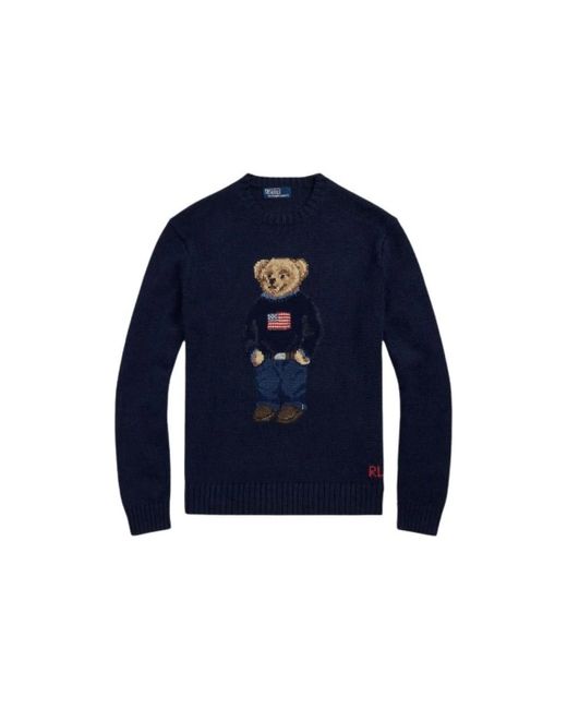 Polo Ralph Lauren Blue Round-Neck Knitwear