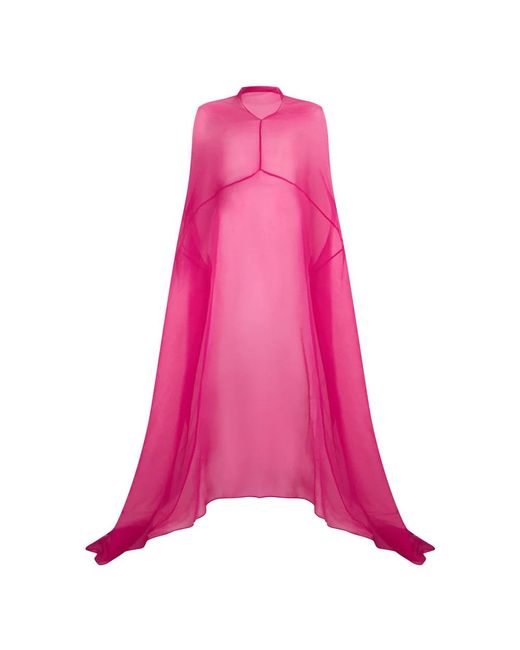 Dries Van Noten Maxi-Jurk in het Pink