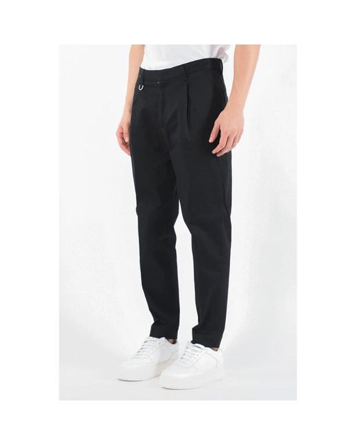 Paolo Pecora Black Slim-Fit Trousers for men