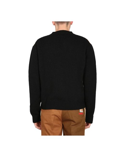 Marni Black Round-Neck Knitwear for men