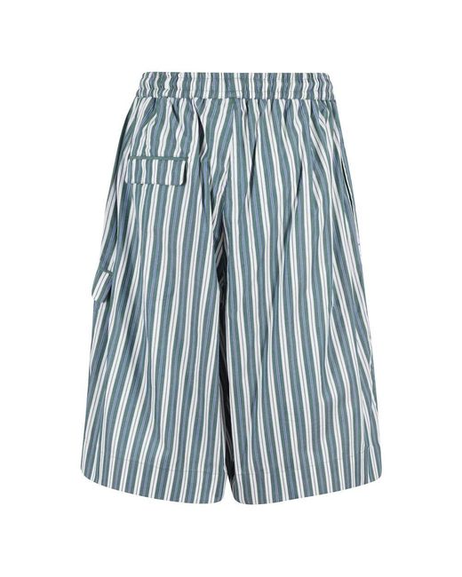 REMAIN Birger Christensen Blue Basketball Popeline Shorts