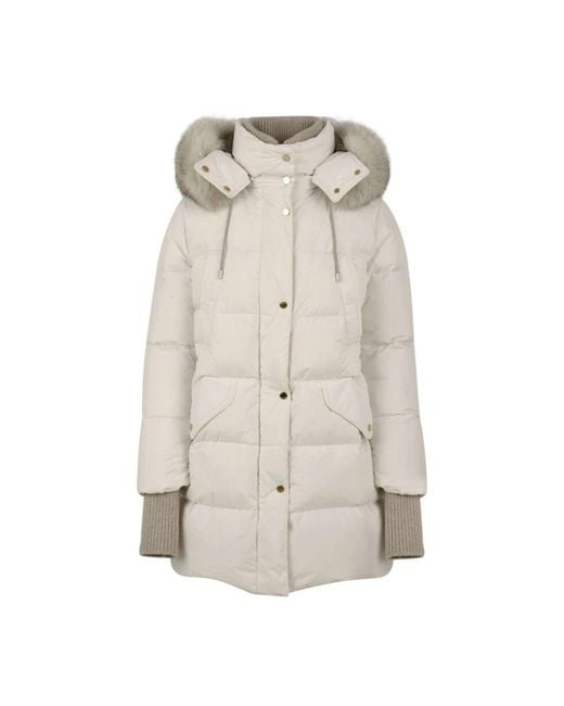 Down Coats Moorer en coloris Natural