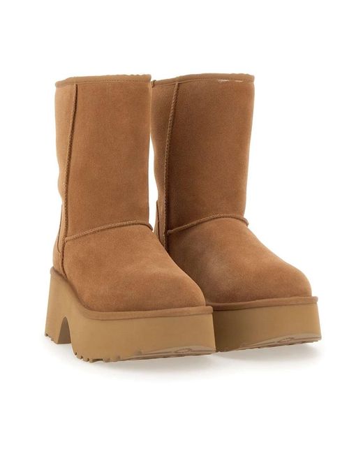Ugg Schoenen ,Bruin ,Wol Classic Short New Heights in het Brown