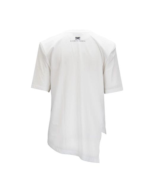 Elisabetta Franchi White T-Shirts