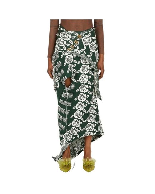 Louise Lyngh Bjerregaard Green Maxi Skirts