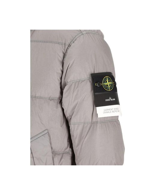 Stone Island Gray Winter Jackets for men