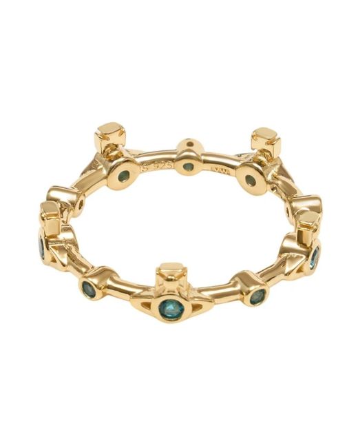 Vivienne Westwood Accessoires ,Geel ,Felicia Ring in het Metallic