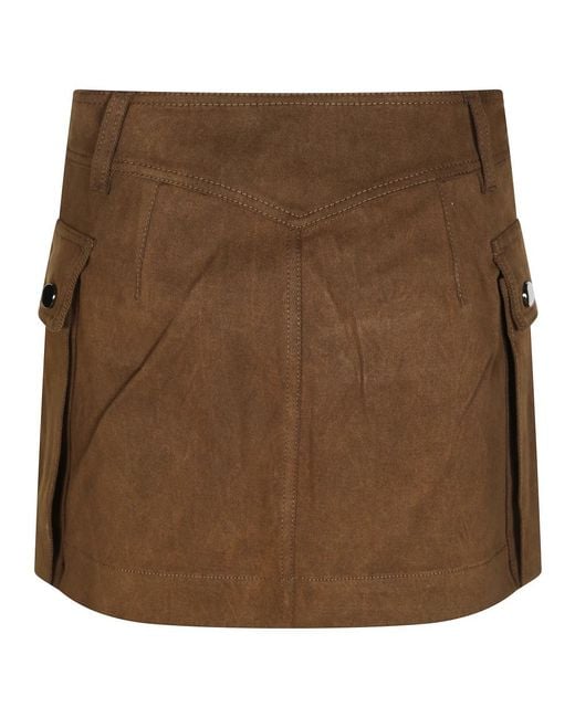 ANDAMANE Rokken ,Bruin ,Korte Mini Rok in het Brown