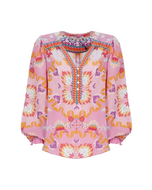 Hale Bob Pink Blouses