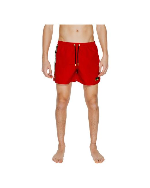 EA7 Red Beachwear for men