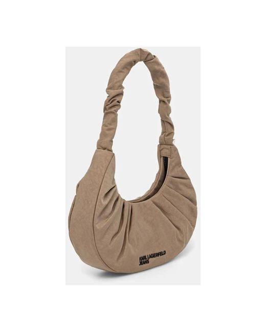 Karl Lagerfeld Gray Hobo Bag