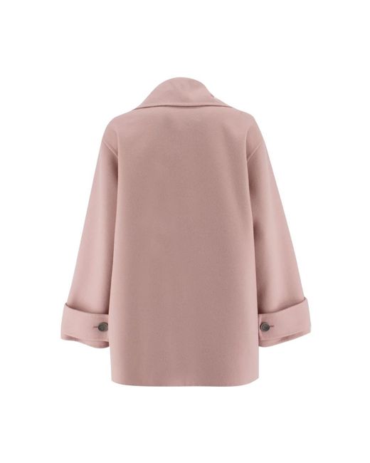 Fabiana Filippi Pink Double-Breasted Coats