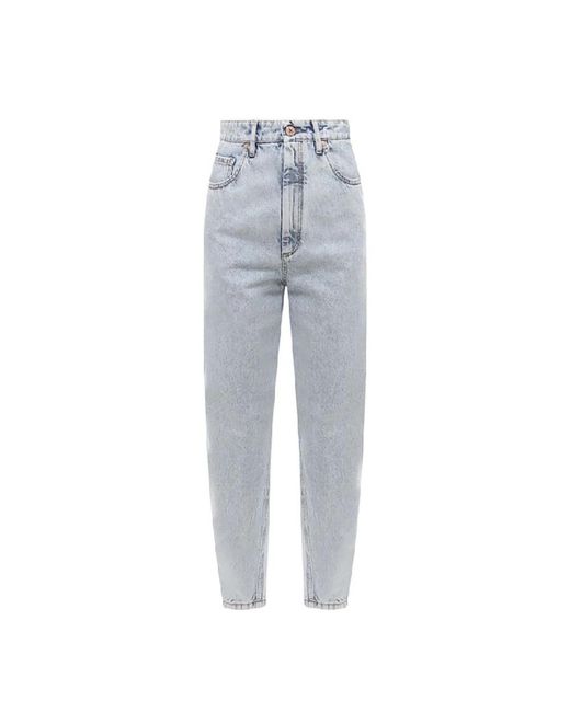 Brunello Cucinelli Gray Loose-Fit Jeans