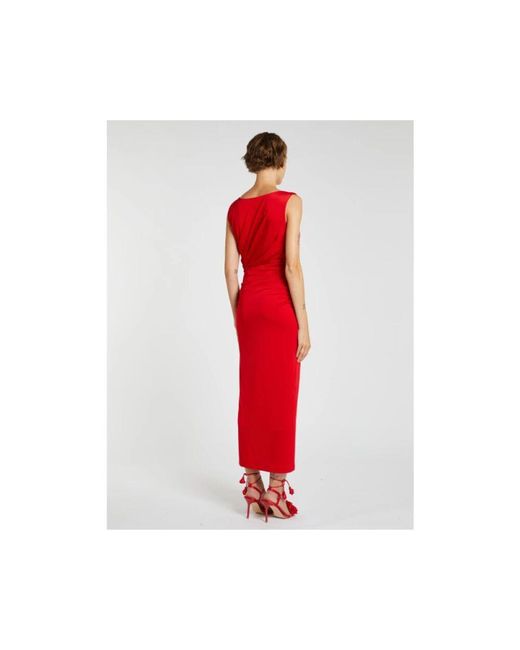 Marella Red Jerseykleid Mit Array-Design