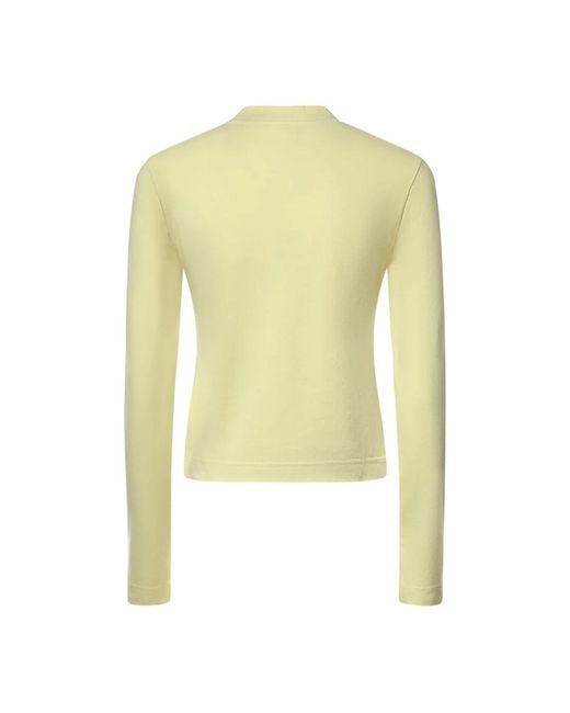 Jacquemus Yellow Long Sleeve T-Shirts