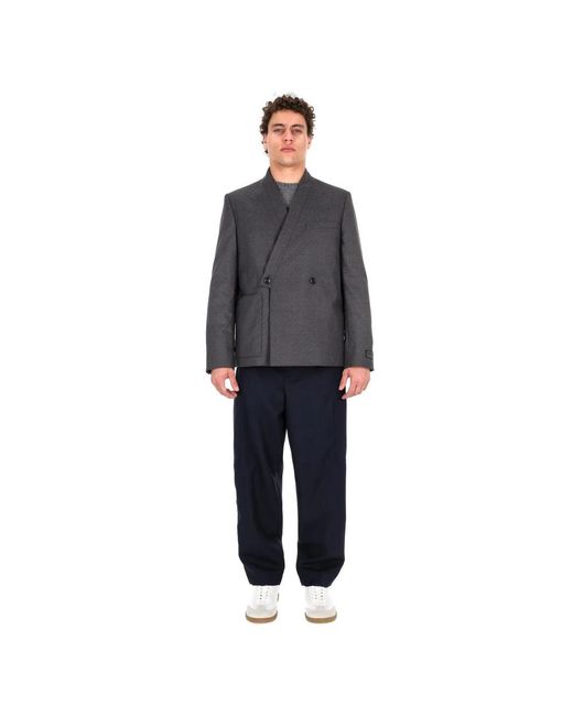 KENZO Jassen ,Grijs ,Katoen Adjusted Kimono Tailored Jacket in het Gray voor heren