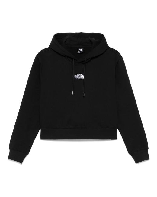 Sudadera Negra Con Logo Bordado, Mujer, Talla The North Face de color Black