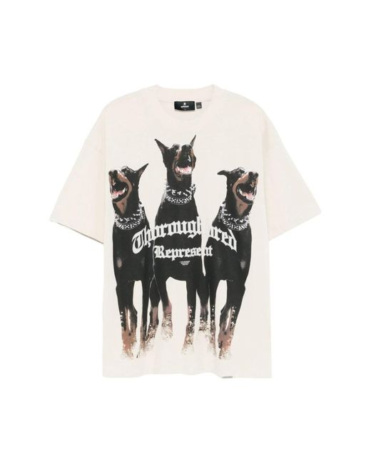 Represent White T-Shirts for men