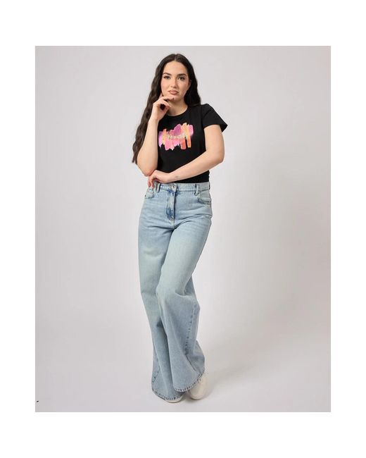 Patrizia Pepe Blue Wide Jeans