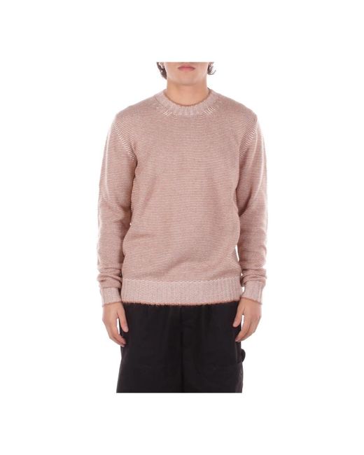 Alpha Studio Rundhals-Strickware in Pink für Herren