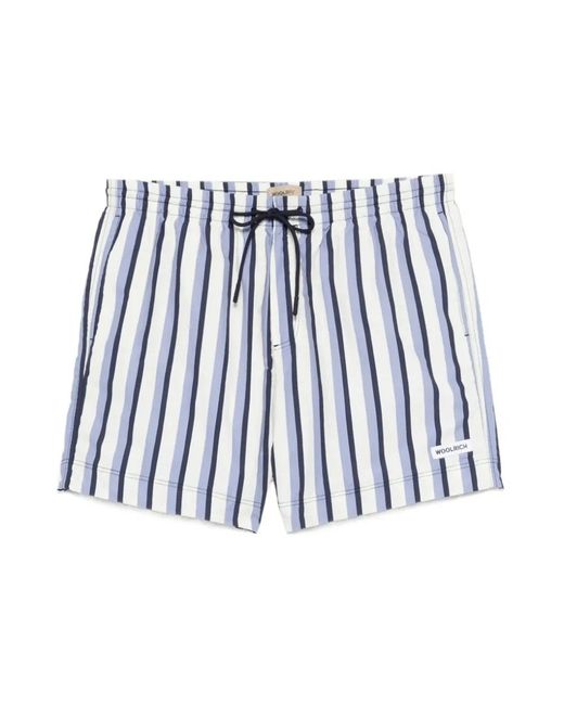 Woolrich Blue Beachwear for men