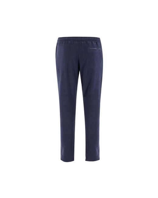 Eleventy Blue Slim-Fit Trousers for men