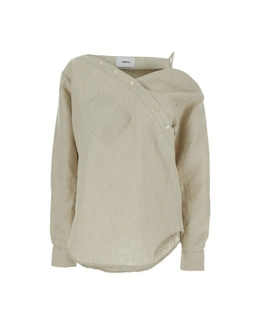 Coperni Heart Shirt in het Natural