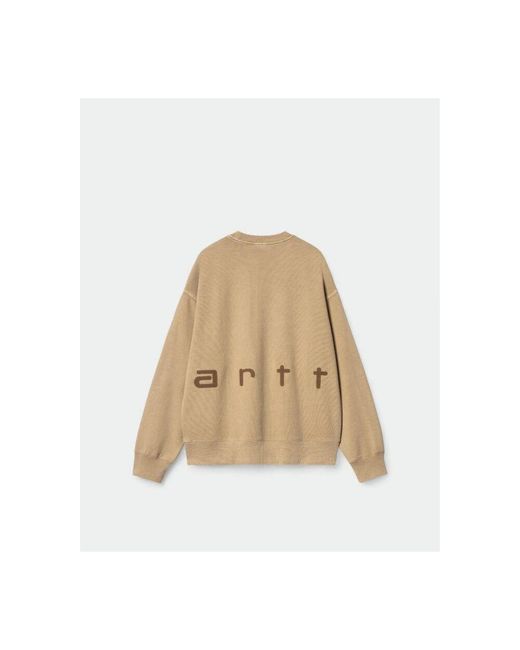 Carhartt Felt Script Sweatshirt in Natural für Herren