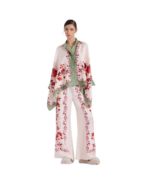 LaDoubleJ Wide Trousers in het Red