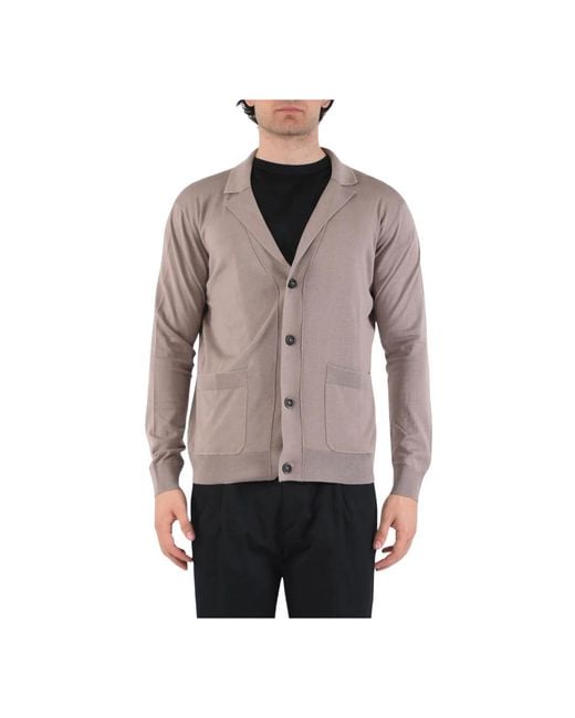 Paolo Pecora Gray Cardigans for men