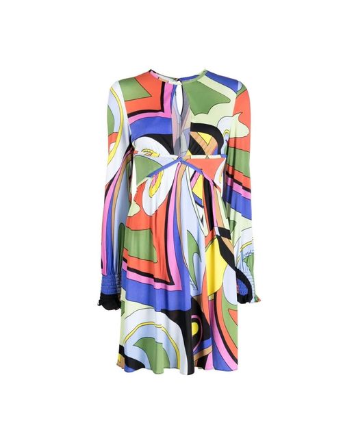 Moschino Blue Tag Midi Kleid