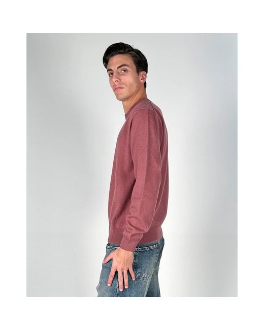 Daniele Fiesoli Red Round-Neck Knitwear for men