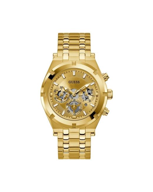 Guess Continental Multifunction Horloge in het Metallic voor heren