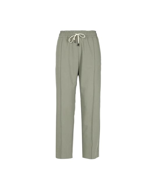 Trousers > cropped trousers Cruna en coloris Green