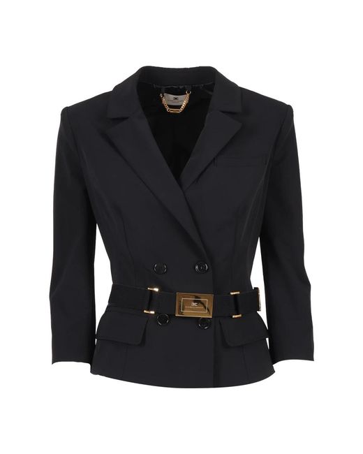 Elisabetta Franchi Black Blazers