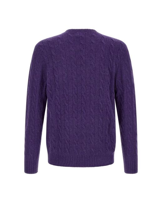 Polo Ralph Lauren Purple Round-Neck Knitwear for men