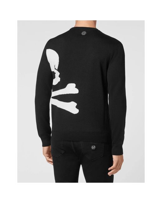 Philipp Plein Pullover Ronde Hals in het Black voor heren