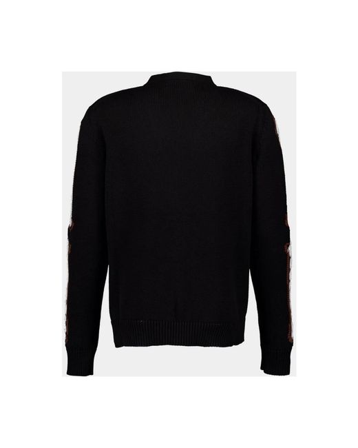 Amiri Leopard Bones V-Neck Cardigan in het Black voor heren