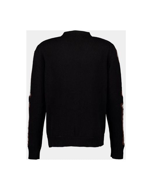Amiri Leopard Bones V-Neck Cardigan in Black für Herren