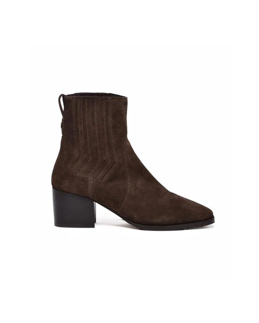Janet & Janet Brown Heeled Boots