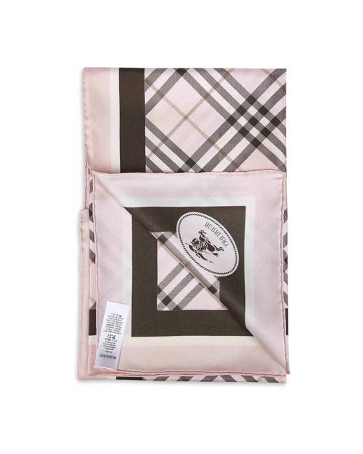 Burberry Pink Silky Scarves