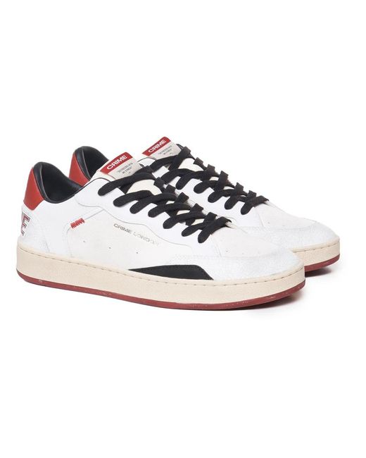 Crime London White Sneakers for men