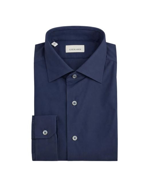 Alessandro Gherardi Blue Formal Shirts for men