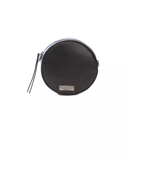 Pompei Donatella Black Elegante ovale crossbody-tasche in schwarz