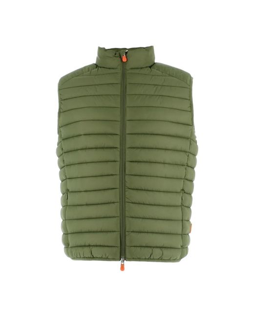 Save The Duck Green Vests for men