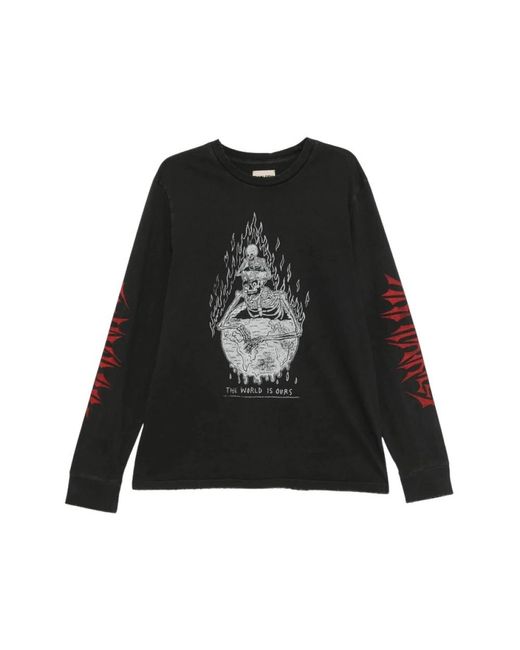 GALLERY DEPT. Black Long Sleeve Tops for men