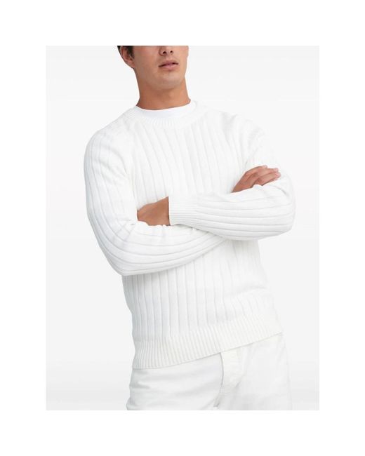 Brunello Cucinelli Stilvolle pullover in White für Herren
